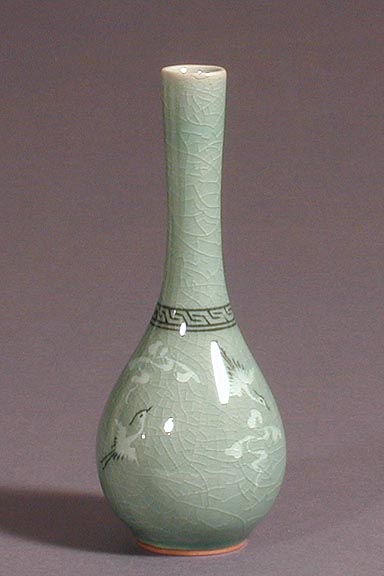 Crane and Cloud Bottle (style 2)