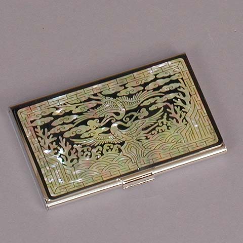 Courting Cranes Business Card Case
