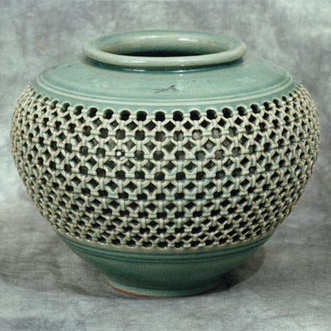 Double-ware Celadon Jar