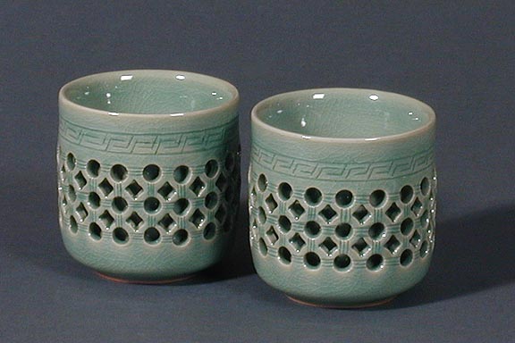 Double-ware Celadon Cup Set