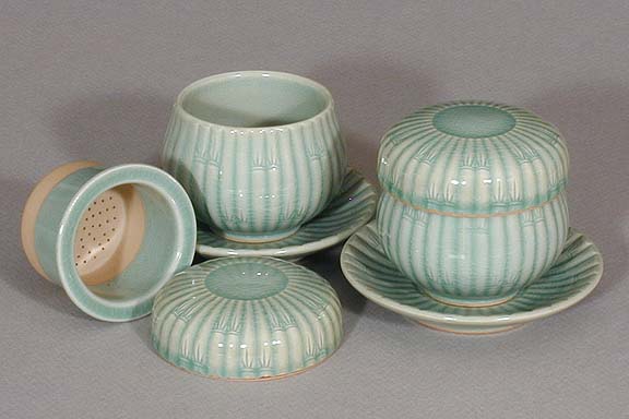 Korean Celadon Teacups