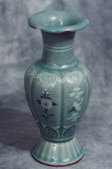 Melon-shaped Vase