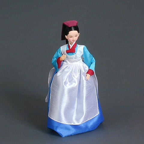 Chambermaid Doll (blue-dress)