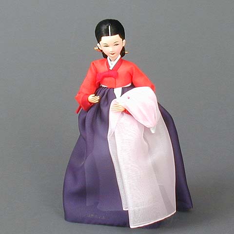 Yang-ban Woman Doll (purple-dress)