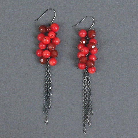 Grape Cluster Earrings