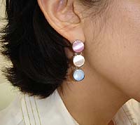 Bubble Earrings - Modeled