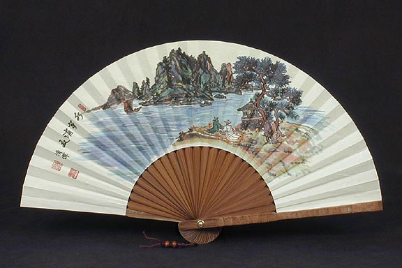 Seaside Bamboo Fan