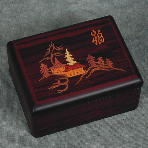 Pagoda Lacquered Box