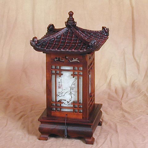 Plum Blossoms Pagoda Lamp