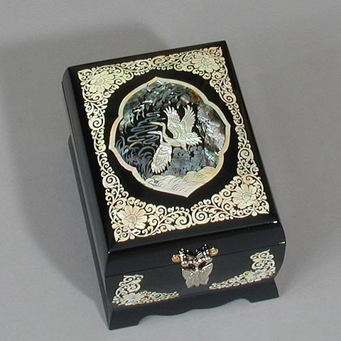 Butterfly Cranes Music Box