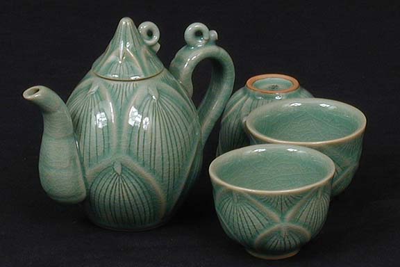 Bamboo Shoot-shaped Teapot Set